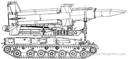 Танк 2K11 Krug [SA-4 Ganef] - чертежи, габариты, рисунки